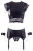 Top and Crotchless Suspender Briefs