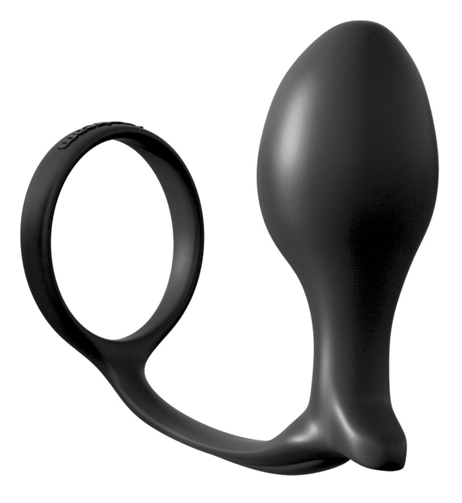 Plug mit Penisring „Ass-Gasm Cock Ring Advanced Plug“, 10,1 cm