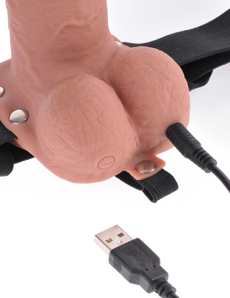 Hollow Strap-On with Rechargeable Remote