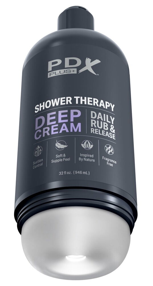 Masturbator „Shower Therapy Deep Cream“ inklusive abnehmbarem Saugfuß