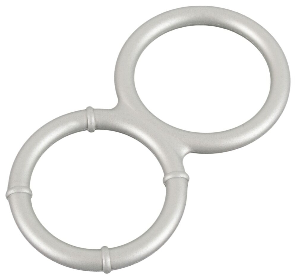 „Metallic Silicone cock and ball ring“ aus Silikon