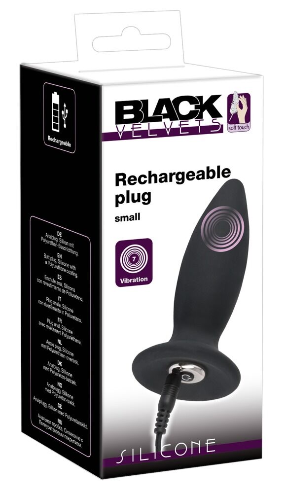 Analplug „Rechargeable Plug S" mit 7 Vibrationsmodi