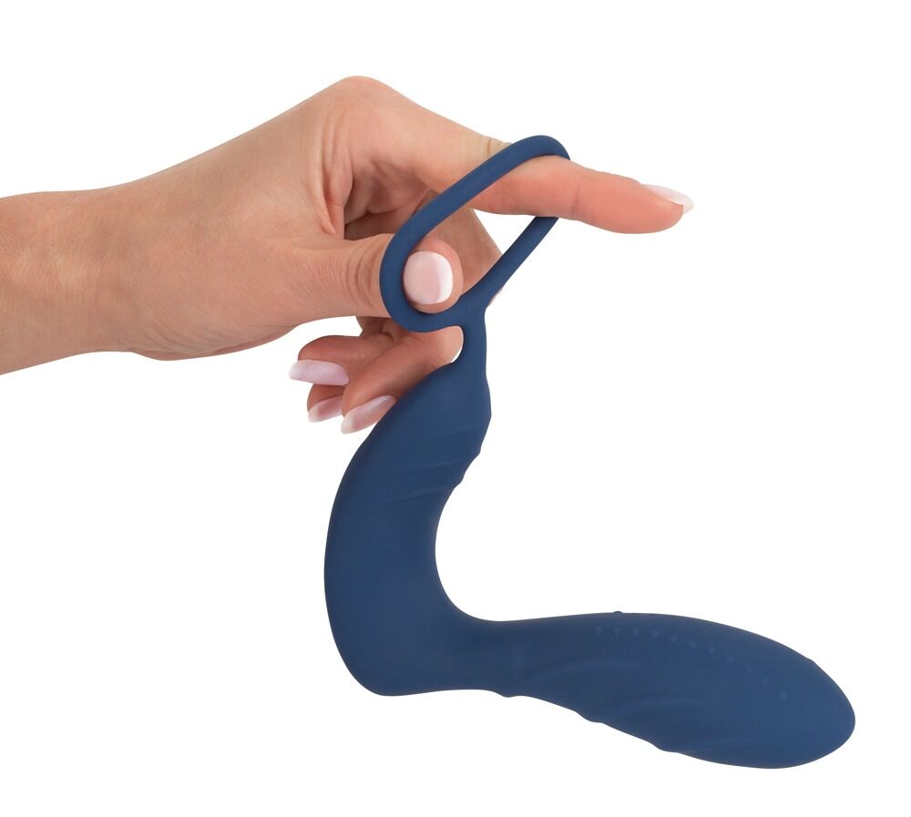 Vibrating Prostate Plug with Cock Ring