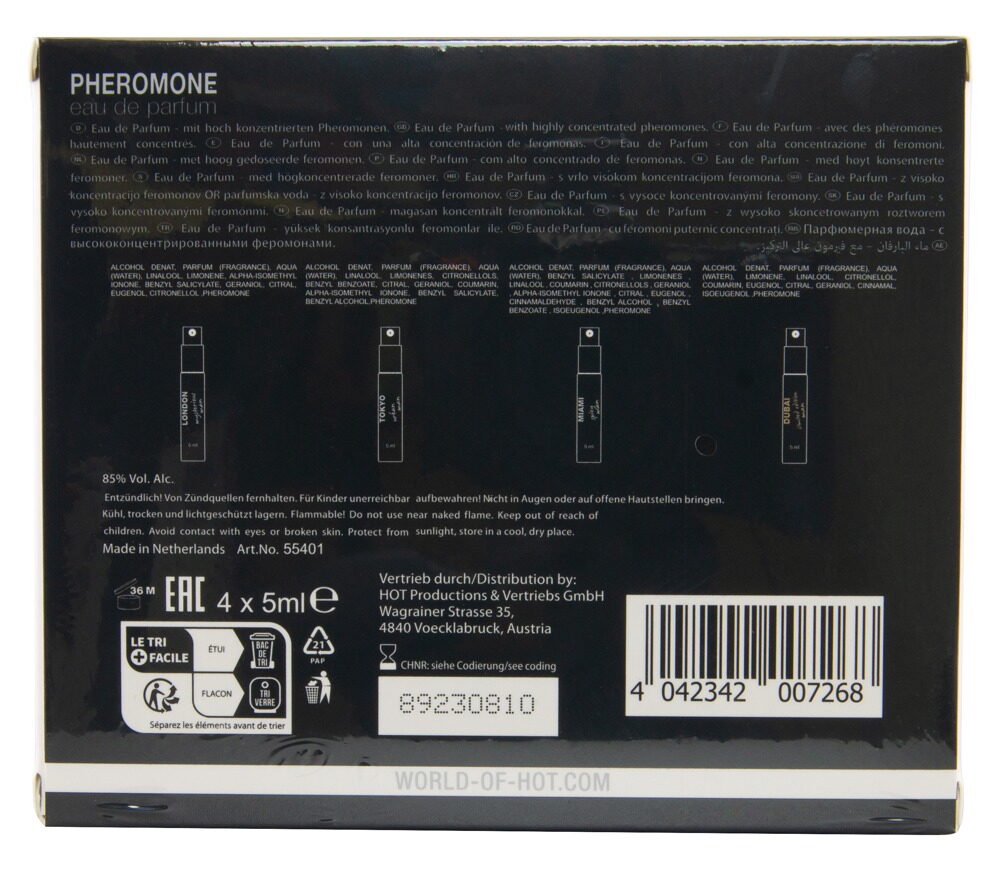 4-teiliges Parfum-Set „LMTD men“ mit Pheromonen