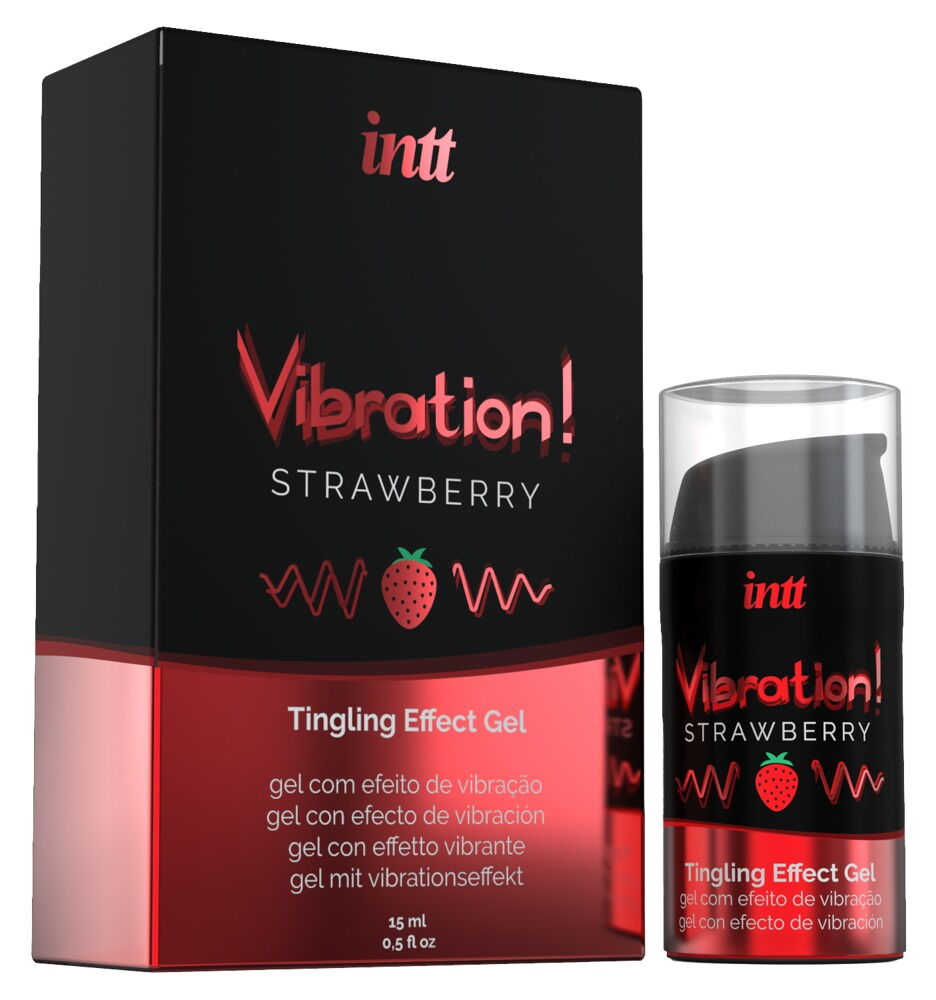 Stimulationsgel „Vibration! Strawberry“ für Sie und Ihn