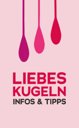 Grafik mit rosa Hintergrund, pinken Liebeskugeln und dem Schriftzug „Liebeskugeln – Infos & Tipps“.