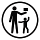 Symbol keep away from children
