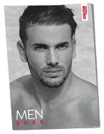 Pin-up Kalender „Men 2024“ in Schwarzweiß und im Großformat