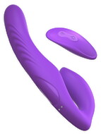 Umschnalldildo „Her Ultimate Strapless Strap-on“, in jede Position biegsam.