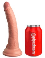 7" Vibrating + Dual Density Silicone Cock with Remote