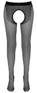 Strumpfhose ouvert mit eingewebtem Tanga