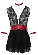 Babydoll mit Bondage-Gürtel und -Halsband