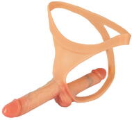 Strap-on-String mit Außen- und Innendildo