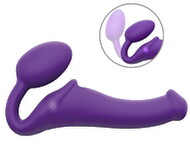 Strapless Strap-on „Vibrating Bendable“ mit 3 Motoren