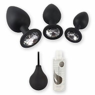 First Time Anal – Starter Set with Anal Plug Set, Intimate Shower & Anal Lubricant