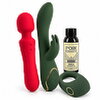 Weihnachts-Set mit Rabbitvibrator, Penisring, Massagestab & Massageöl