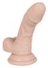 Naturdildo „Silicone Dildo S“, 14,5 cm mit Saugfuß, sehr biegsam