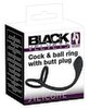 Cock & ball ring with butt plug
