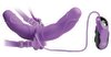 Umschnallvibrator „Vibrating Double Delight Strap-on“ inklusive Augenmaske