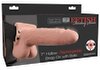 7" Hollow Rechargeable Strap-on with Balls