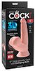 Dildo „Triple Density Cock with Swinging Balls“, hyperrealistisch mit schwingenden Hoden