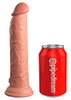 Naturdildo „9“ Dual Density Silicone Cock“ mit extra starkem Saugfuß