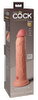 Naturdildo „9“ Dual Density Silicone Cock“ mit extra starkem Saugfuß