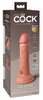 6" Vibrating + Dual Density Silicone Cock