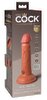 6" Vibrating + Dual Density Silicone Cock