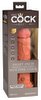 Naturvibrator „8“ Vibrating + Dual Density Silicone Cock“ mit extra starkem Saugfuß