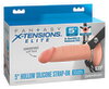 Penishülle „Hollow Silicone Strap-on“ mit Umschnallgurt