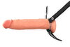 Penishülle „Hollow Silicone Strap-on“ mit Umschnallgurt