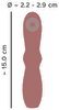 Vibrator „Hazel 04“ mit stimulierenden Strukturen