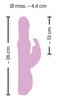 Rabbitvibrator „Pearly Rabbit“ mit rotierenden Massagekugeln