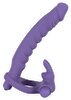 Umschnalldildo mit Vibro-Penisring „Double Delight“, 17 cm