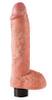 Vibrator „10" Vibrating Cock with Balls“, 20,5 cm