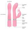 Rabbitvibrator „Kinky Luxurious Dual Massager“, Swarovski®-Kristall