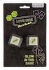 Liebeswürfel-Set „Glow in the Dark Love Dice“, englisch, 2 Stück