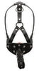 Leather Head Harness with Dildo