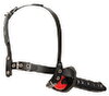 Leather Head Harness with Dildo