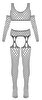 3-teiliges Dessous-Set aus Netz