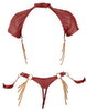 Ouvert-Set mit abnehmbaren Fesseln & Ketten