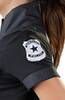 Kleid im Polizistinnen-Look mit Gürtel