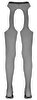 Straps-Strumpfhose aus feinem Netz