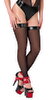 Overknees mit Glitzerstein-Naht