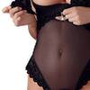 Body aus Powernet mit Samt-Flockprint