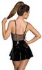 Minikleid „Rebellious Exclusive“ aus weichem Netz und Lack