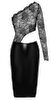 Kleid „Orgia“ im edlen Material-Mix