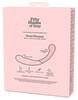 Doppeldildo „Sweet Pressure“ aus Silikon und Metall
