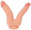 Doppeldildo mit Saugfuß